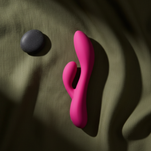 10X Flexible Silicone Rabbit Vibrator - Pink