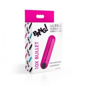 10x rechargeable vibrating metallic bullet pink