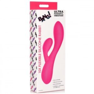 10x flexible silicone rabbit vibrator pink