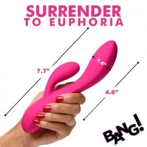10x flexible silicone rabbit vibrator pink