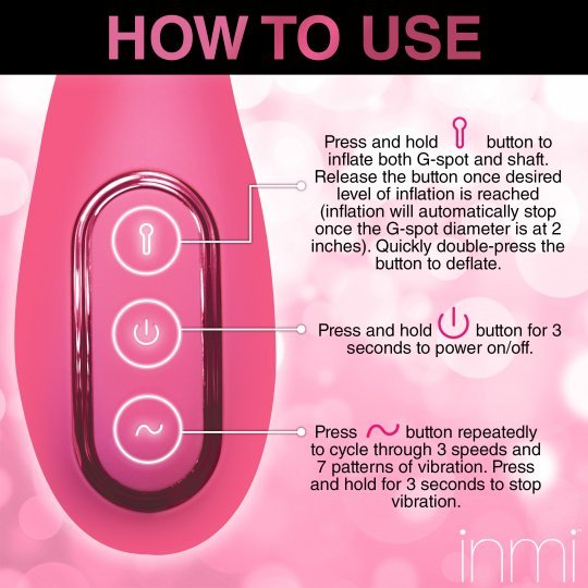 extreme g inflating g spot silicone vibrator