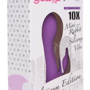 10x wonder mini rabbit silicone vibrator purple