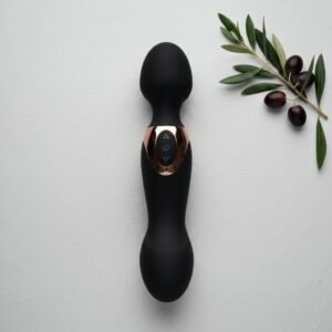 10X Dual Duchess 2-in-1 Silicone Massager - Black