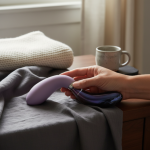 10X Pari Dual Ended Wavy Silicone and Glass Vibrator