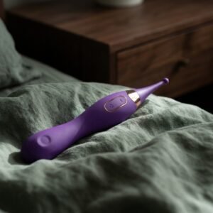 Pulsing G-spot Pinpoint Silicone Vibrator with Attachments