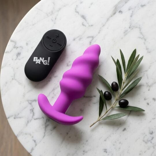 Remote Control 21X Vibrating Silicone Swirl Butt Plug - Image 2