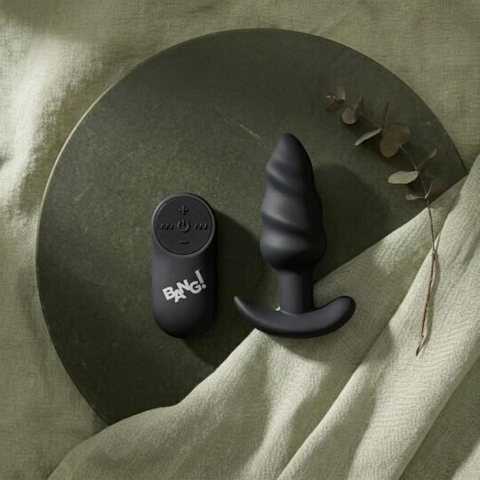 Remote Control 21X Vibrating Silicone Swirl Butt Plug