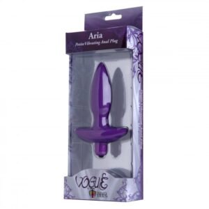 aria vibrating silicone anal plug small
