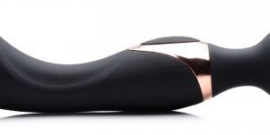 10x dual duchess 2 in 1 silicone massager black