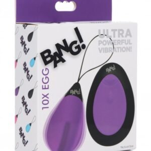 10x silicone vibrating egg purple