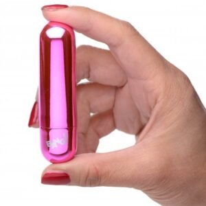 Rechargeable Vibrating Metallic Bullet - Pink