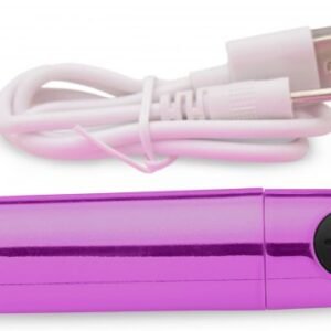 10x rechargeable vibrating metallic bullet purple