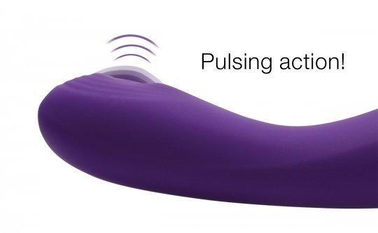 pulsing g spot pinpoint silicone vibrator with attachments