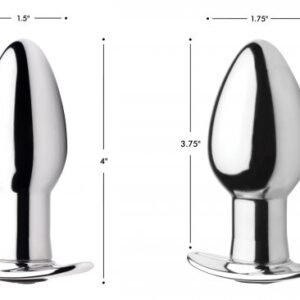 chrome blast 7x rechargeable butt plug with remote control small