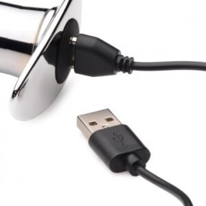 chrome blast 7x rechargeable butt plug with remote control small