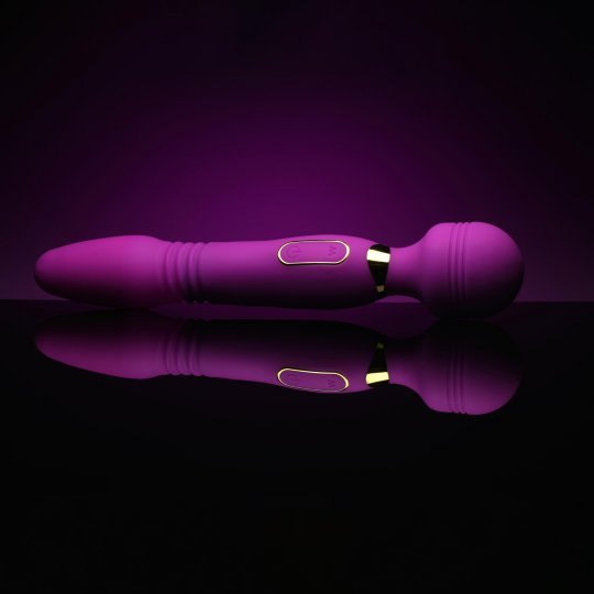 ultra thrust her deluxe thrusting and vibrating silicone wand