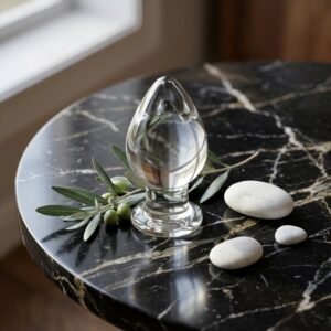 Molten Wide Glass Butt Plug