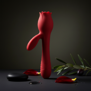 Blooming Bunny Sucking and Thrusting Silicone Rabbit Vibrator